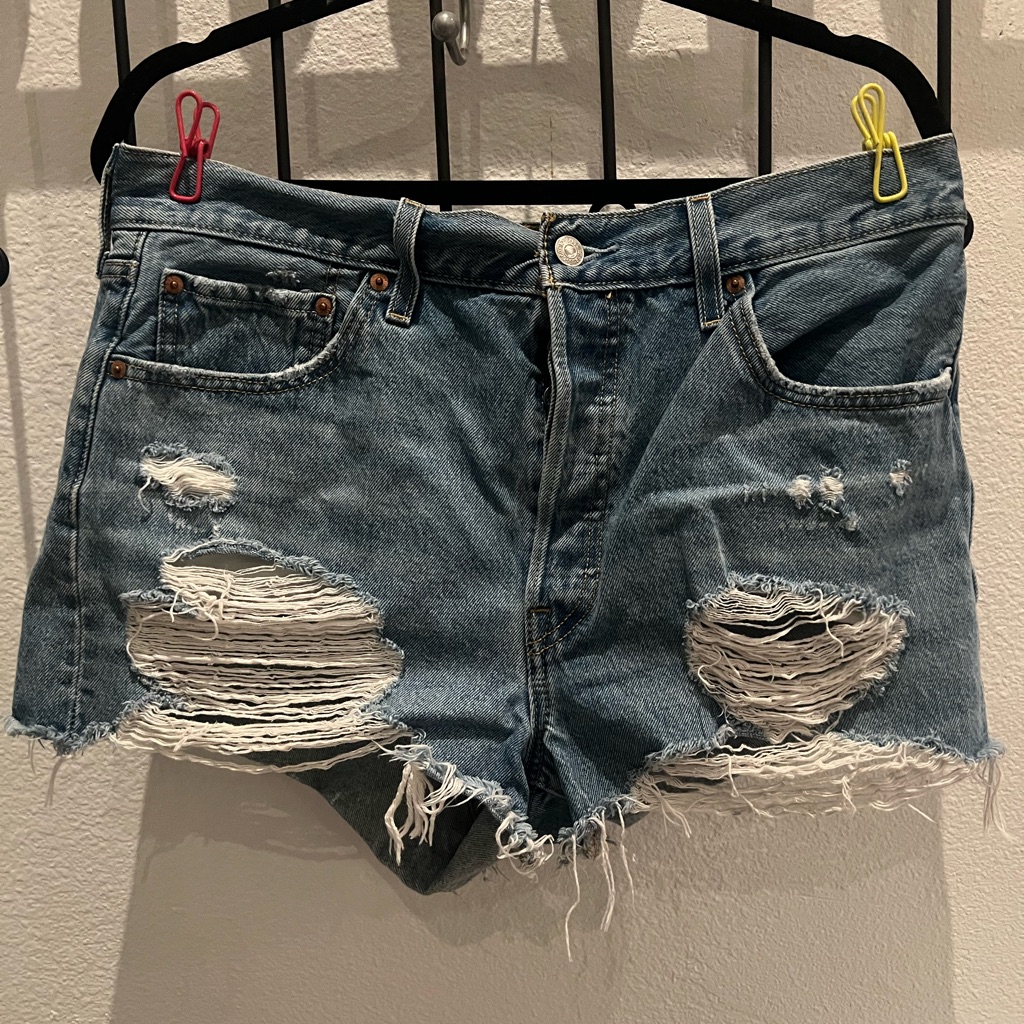 Levis Brand Ladies Size 33 Daisy Dukes Shorts
